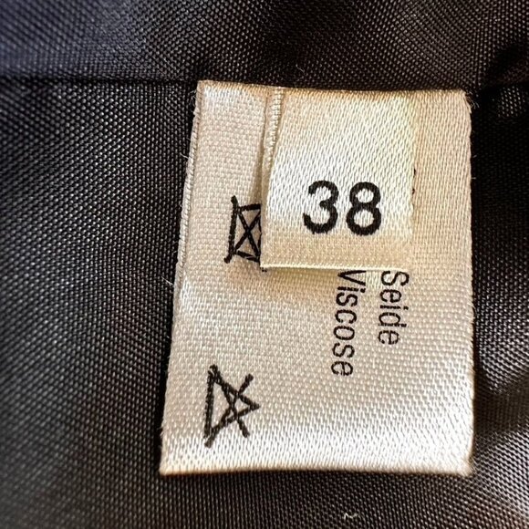 VTG ALGO COUTURE Switzerland Silk Blazer Pants Suit Gray 2pc 80s Power Suit Sz 8 - Picture 8 of 13